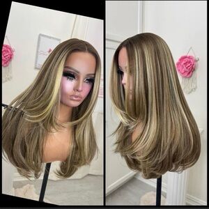 Human Hair Blended Lace Front Wig